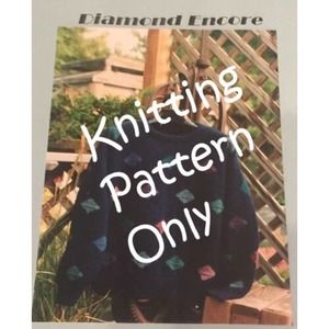 New Sarah James MS401 Diamond Encore Sweater Knitting Pattern